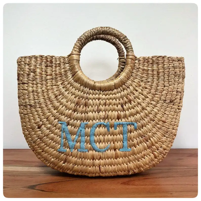 Wholesale Vietnam Bamboo Water Hyacinth Women Bags Ladies Hand Bags