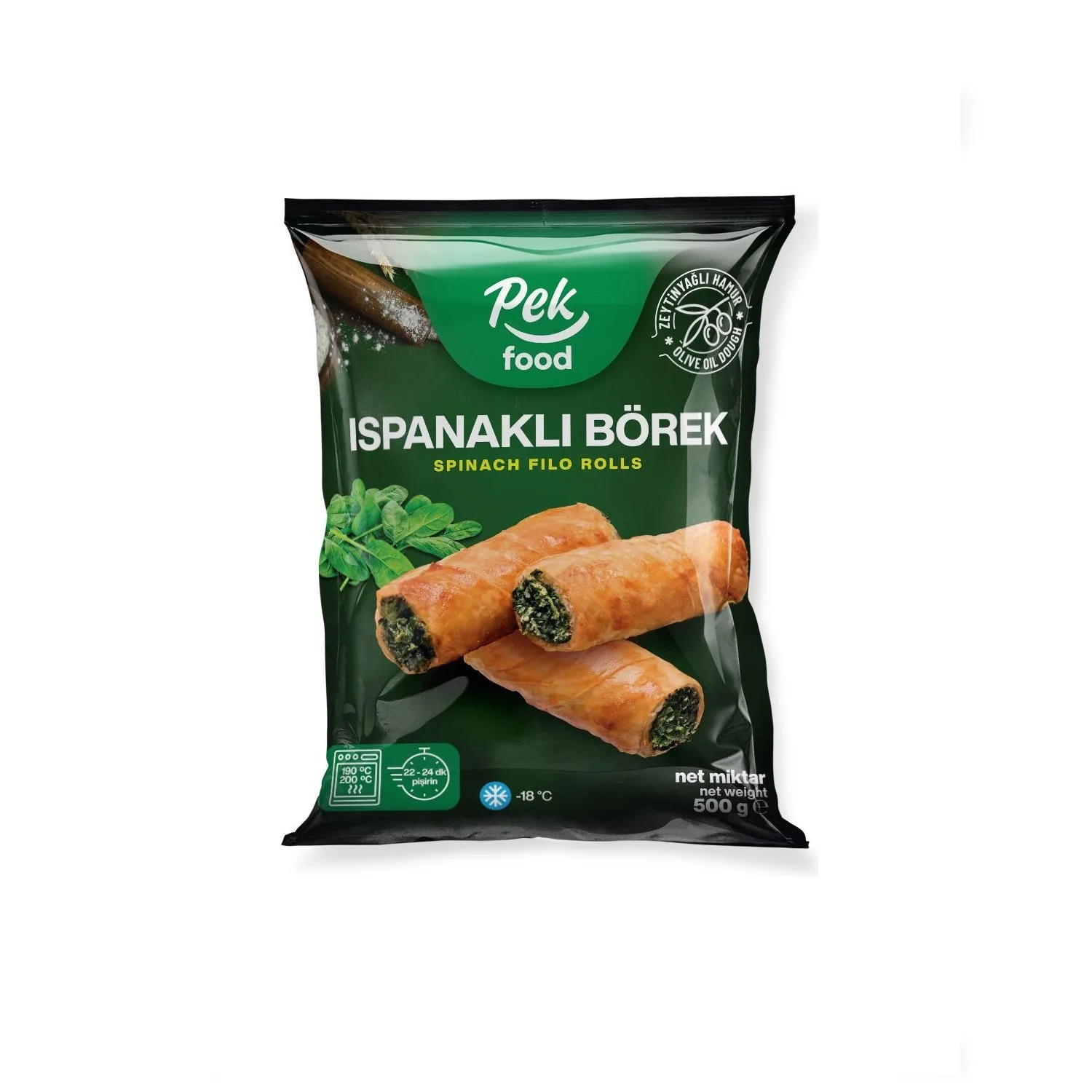 Frozen Foods Spinach Roll Frozen Food Bulk Sale for Markets and Restaurants - Made in Turkey