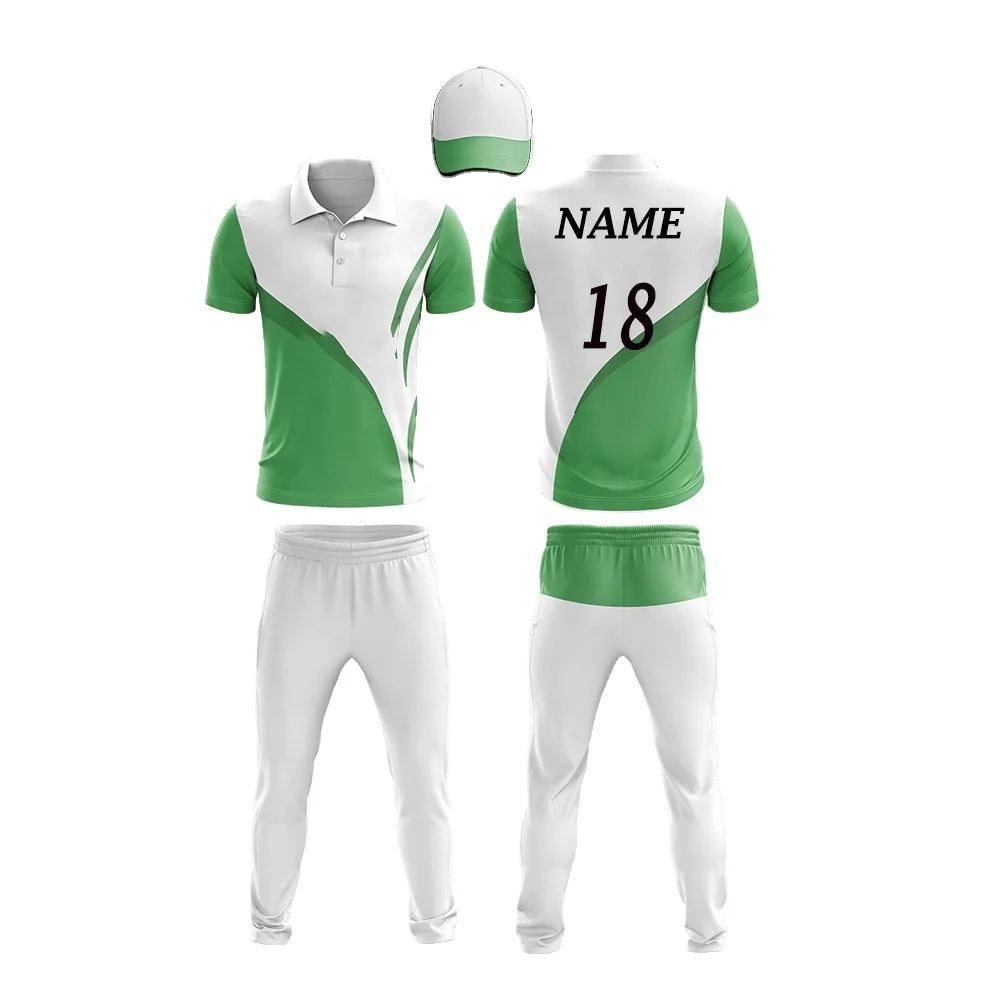 Custom sublimation cricket team full cricket kit design uniforms