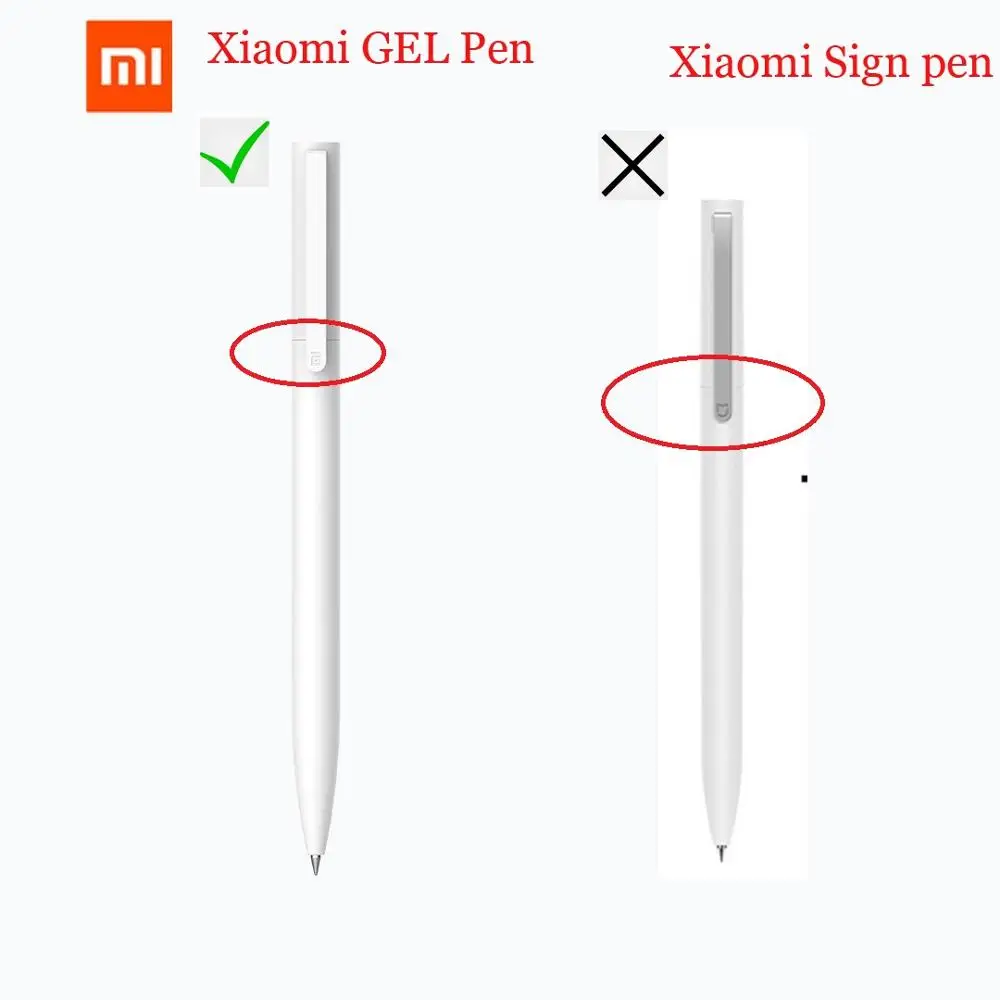 Promotional  Unerasable Gel Ink Roller Gift ABS Material Ball Point  Xiaomi Gel pen