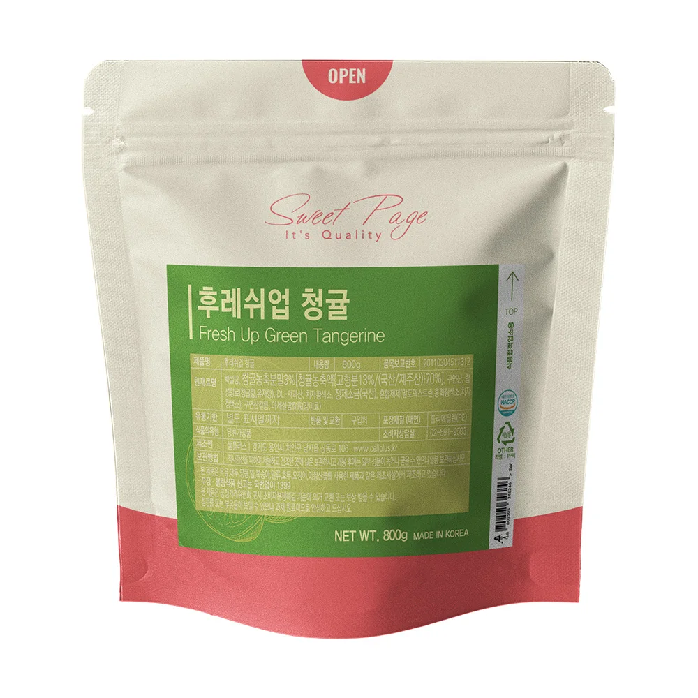 Sweet Page Fresh Up Green Tangerine Beverage Powder