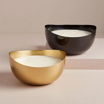 Candle Jar Iron luxury candle pot wax brass and copper Sconce jar With lid modern trending Candle votive scented wax empty jar