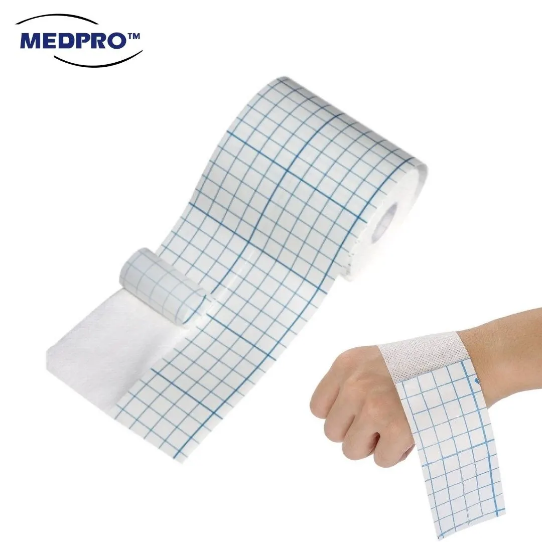
Medical Waterproof Transparent Wound Cover Non-Woven Fixation Surgical Tape Roll (10cm x 10m) 