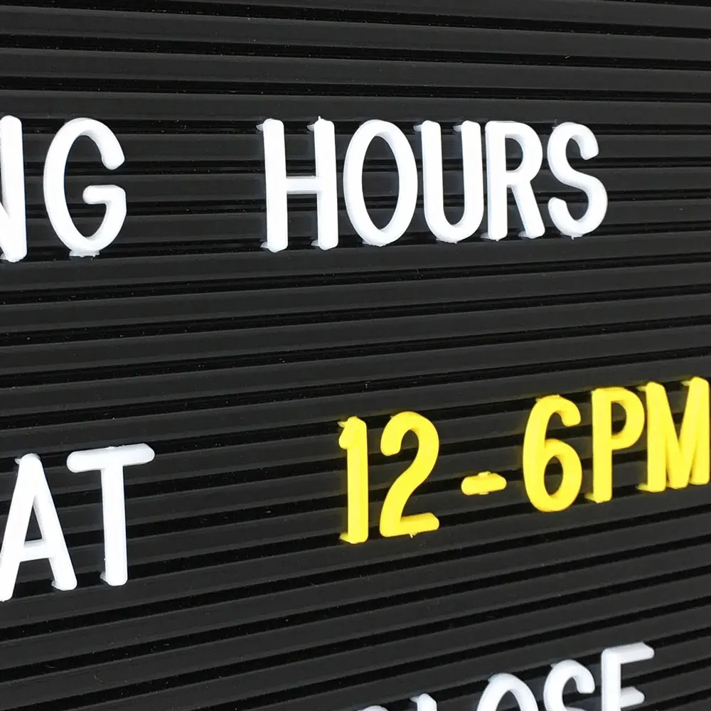 Changeable Open Close  business signs  advertising letter board for store