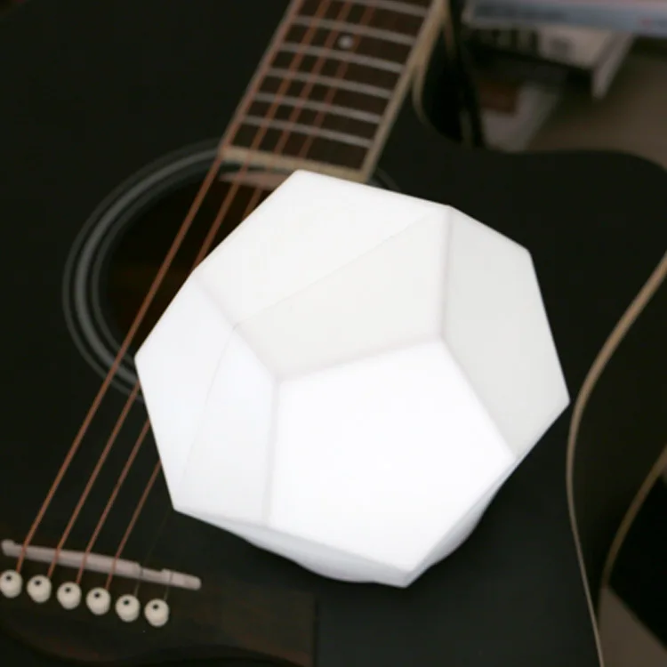 waterproof lightweight cute colorful water cube silicone night light charging  for baby for sleeping