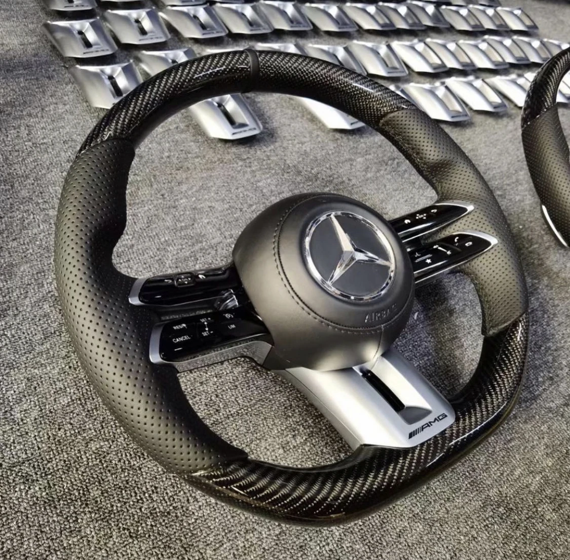 Рулевое Колесо AMG для Mercedes-Benz AMG GT W190 C190 W205 C205 W166 W167 W177 W213 W217 C217 W222 W223 W253 W257 W292 W463 W464