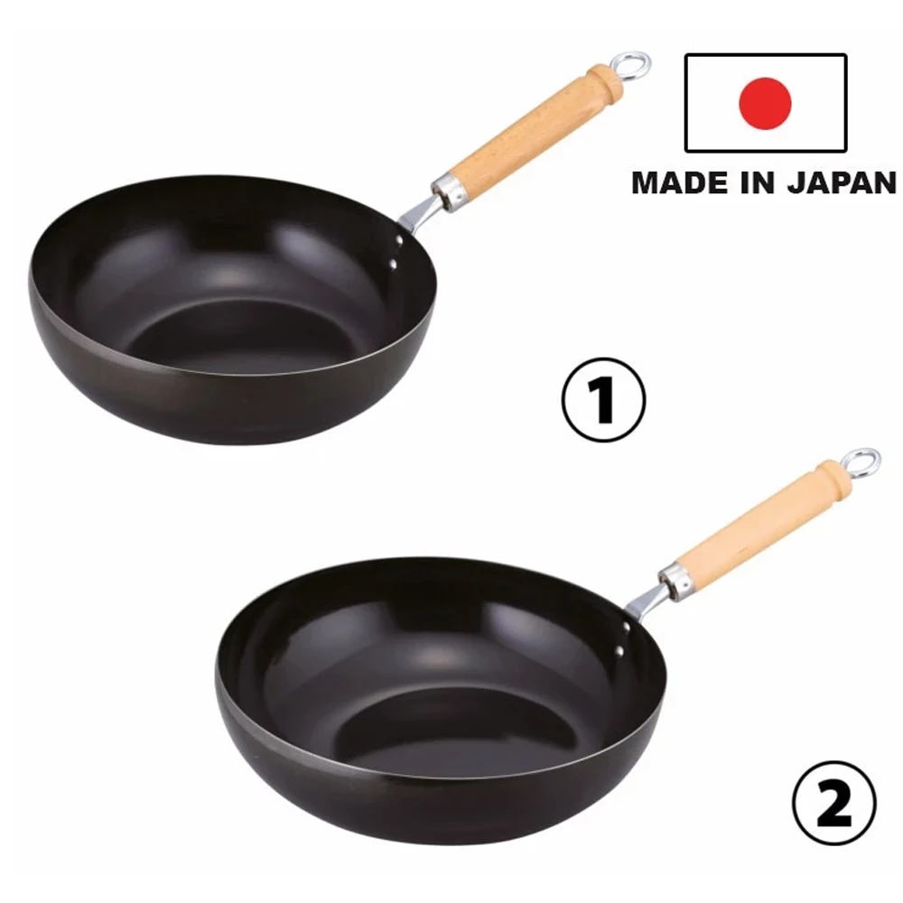 High-end and easy to clean non-stick frying pan with solid cast iron made in Japan