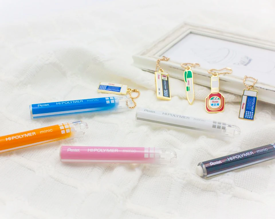 FOR PENTEL STA-ZE82 HI-POLYMER minic plastic rubber student changeable core mini pen type