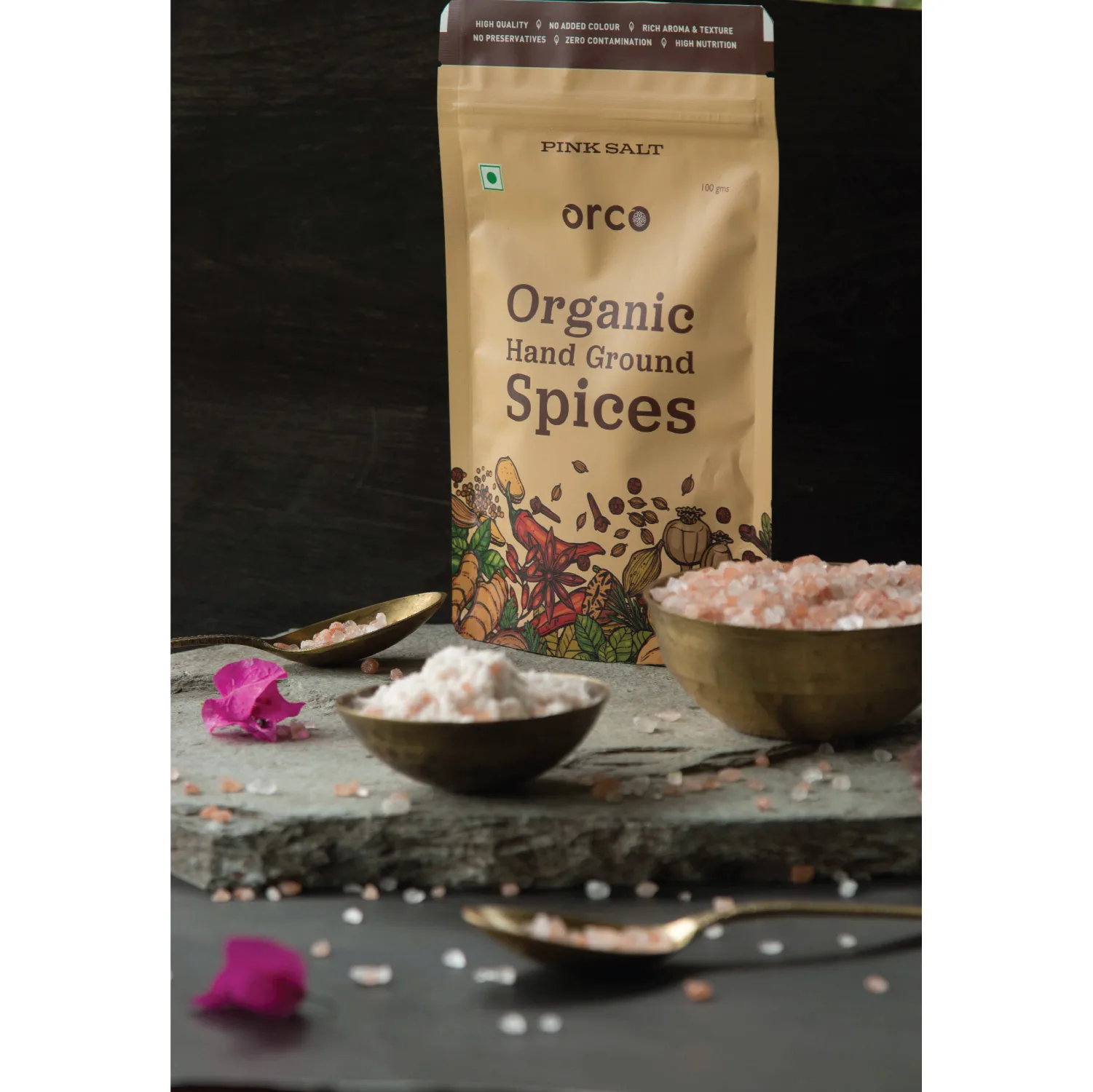 ORCO high quality organic Pink Salt/ Himalayan Pink Rock Salt in Wholesale Price from India | Chakki Fresh & USDA Certified