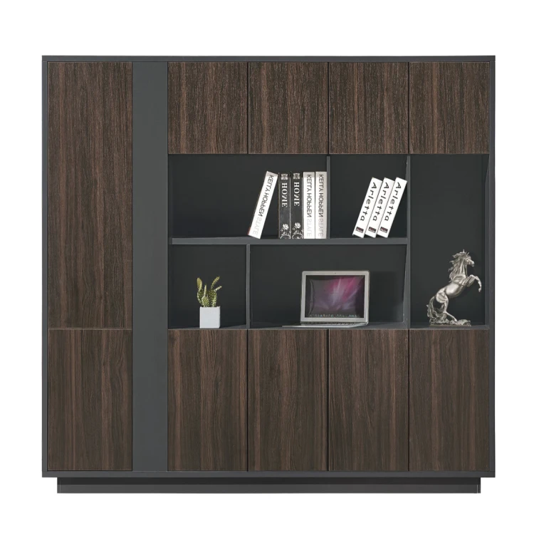 Hot sale office wooden furniture New design filing cabinet MDF office bookshelf