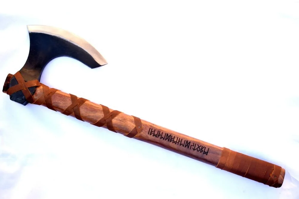 
VIKING HAND FORGED TOMAHAWK BEARDED HATCHET COMBAT THROWING HUNTING TOOl AXE VIKING AXE AX-50013 