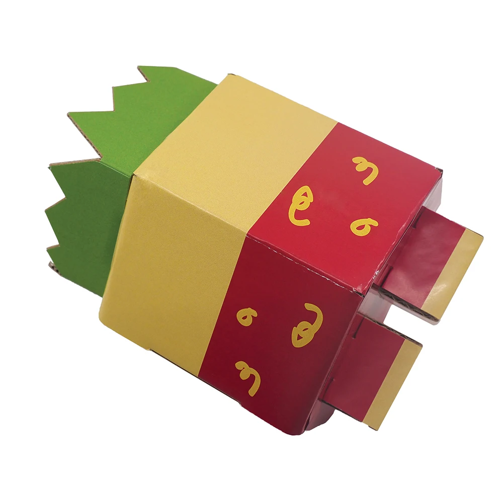 
Singapore Mixed Color Corrugated Board Film Lamination Cardboard Assembly Nana For Festive decoration 