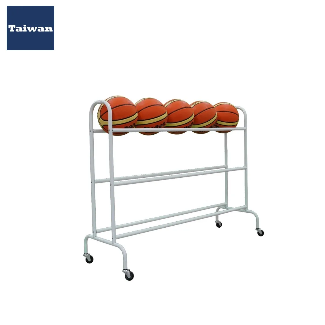 ボール整理カゴ ホイール付きスポーツ 3層バスケットボールカート ローリングバスケットボール収納カート ホイール付き