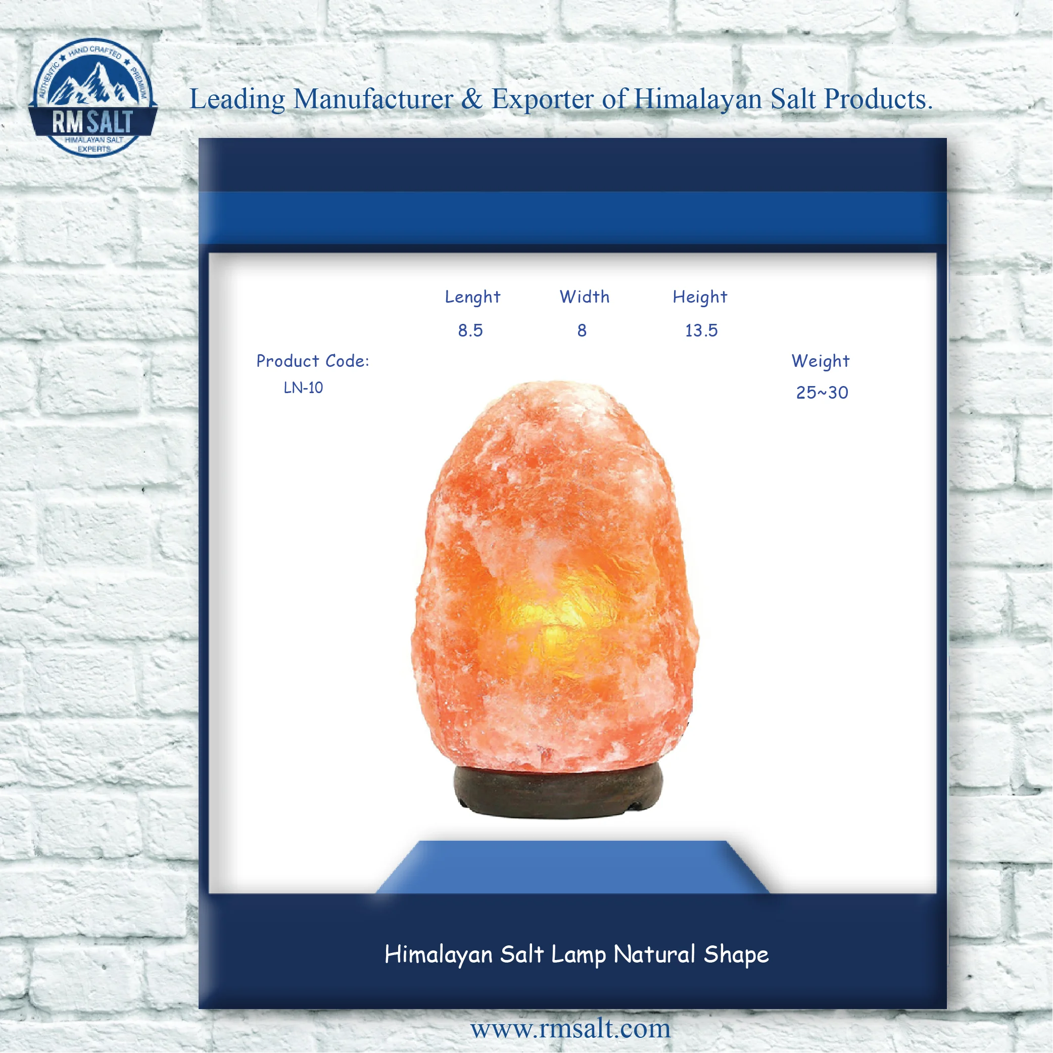 Himalayan Salt Lamp Natural Shape 25~30 KG