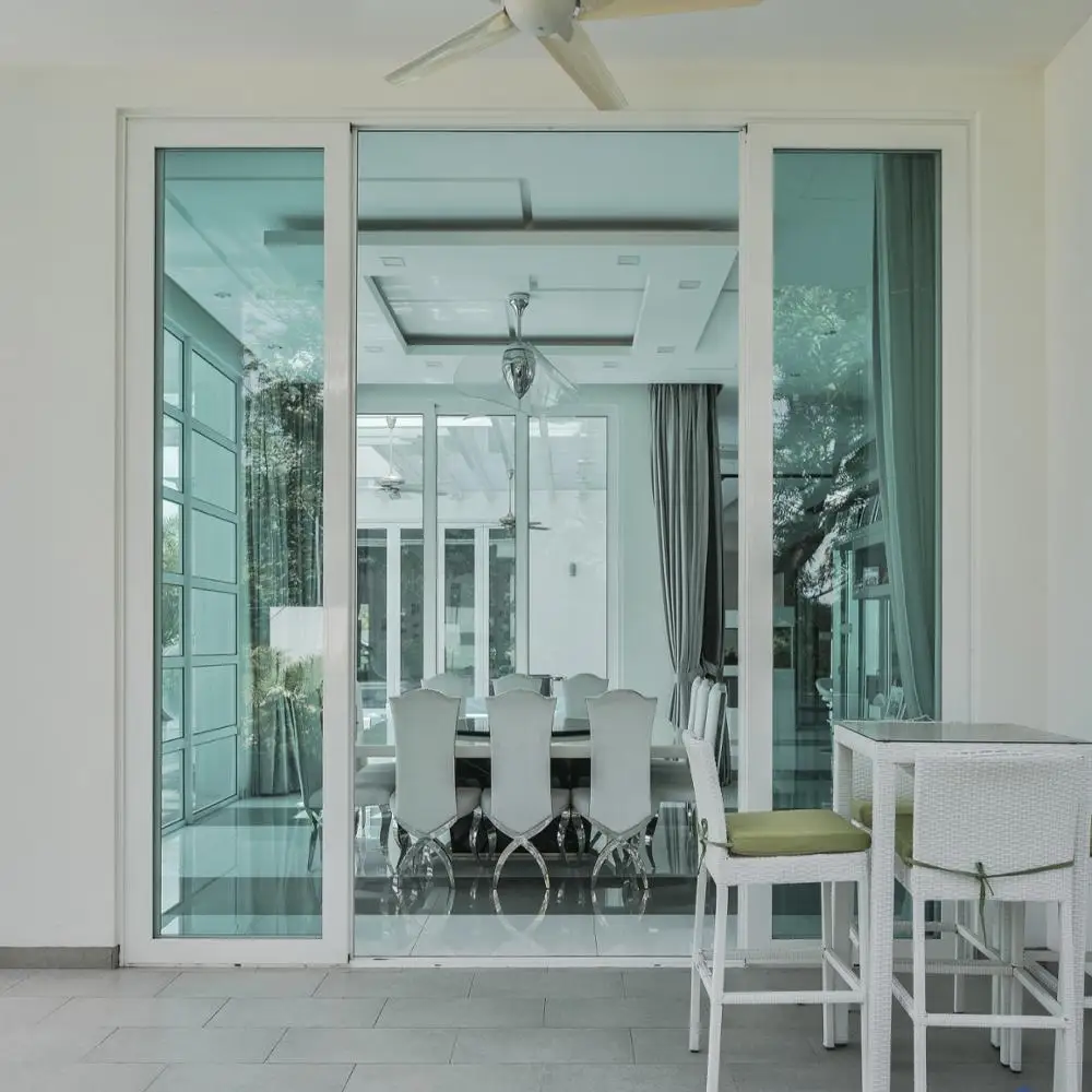 
Double Glass Aluminum Tempered System Sliding Glass Door Price OEM ODM Manufacture In Malaysia 