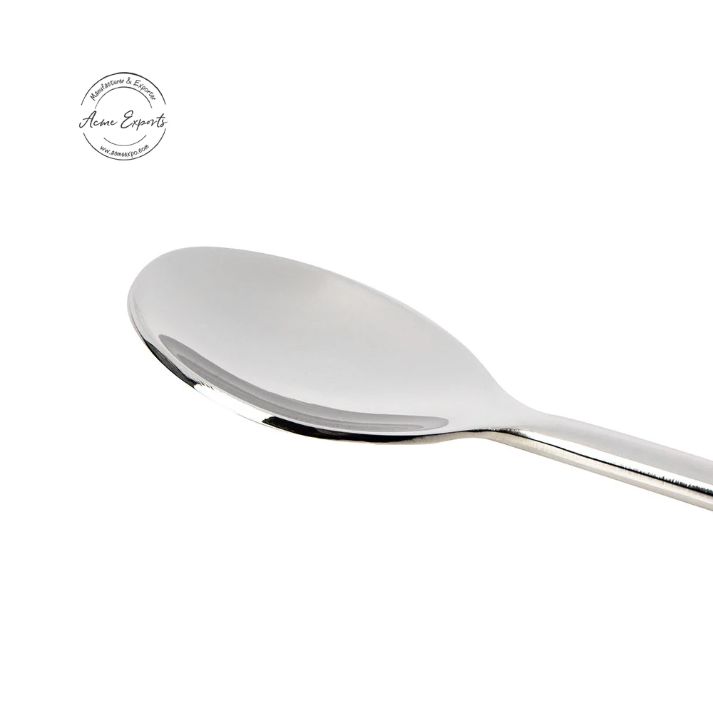 Luxury Quality Brass Tea Spoon Silver Plated Hammer Handle Classic Customized Designed Standard Size Dessert Spoon flatware Set