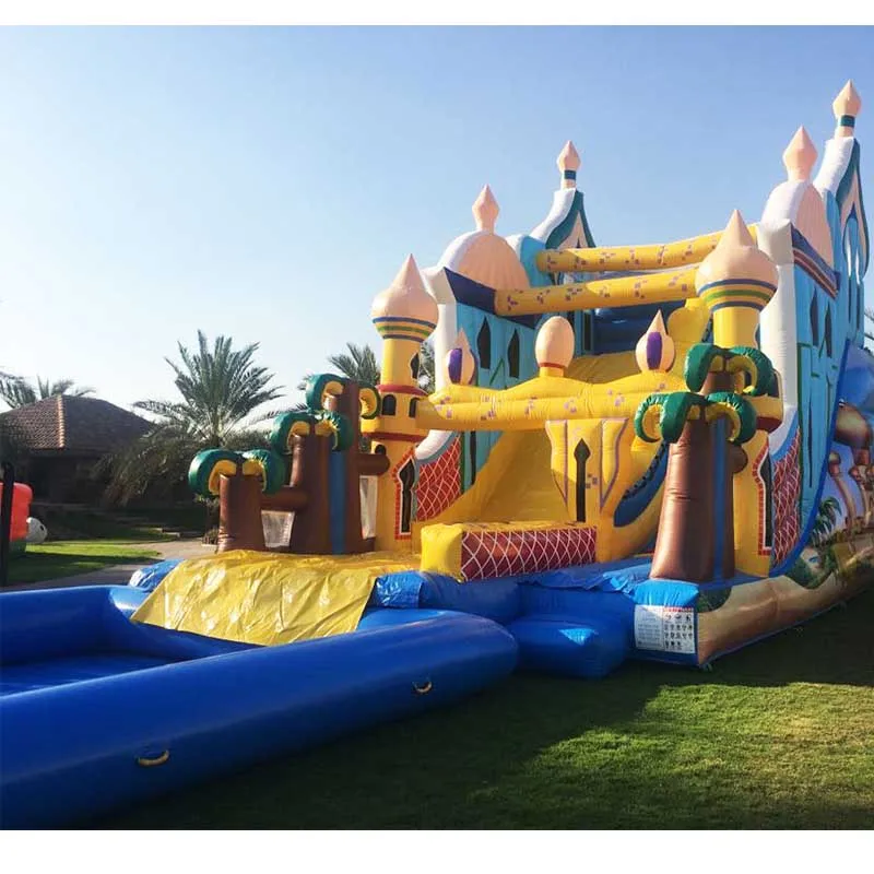 
Custom Mega PVC 15ft 17ft 18ft 22 ft 30 ft Inflatable Playground Water Slides Children Giant Inflatable Slide For Sale 