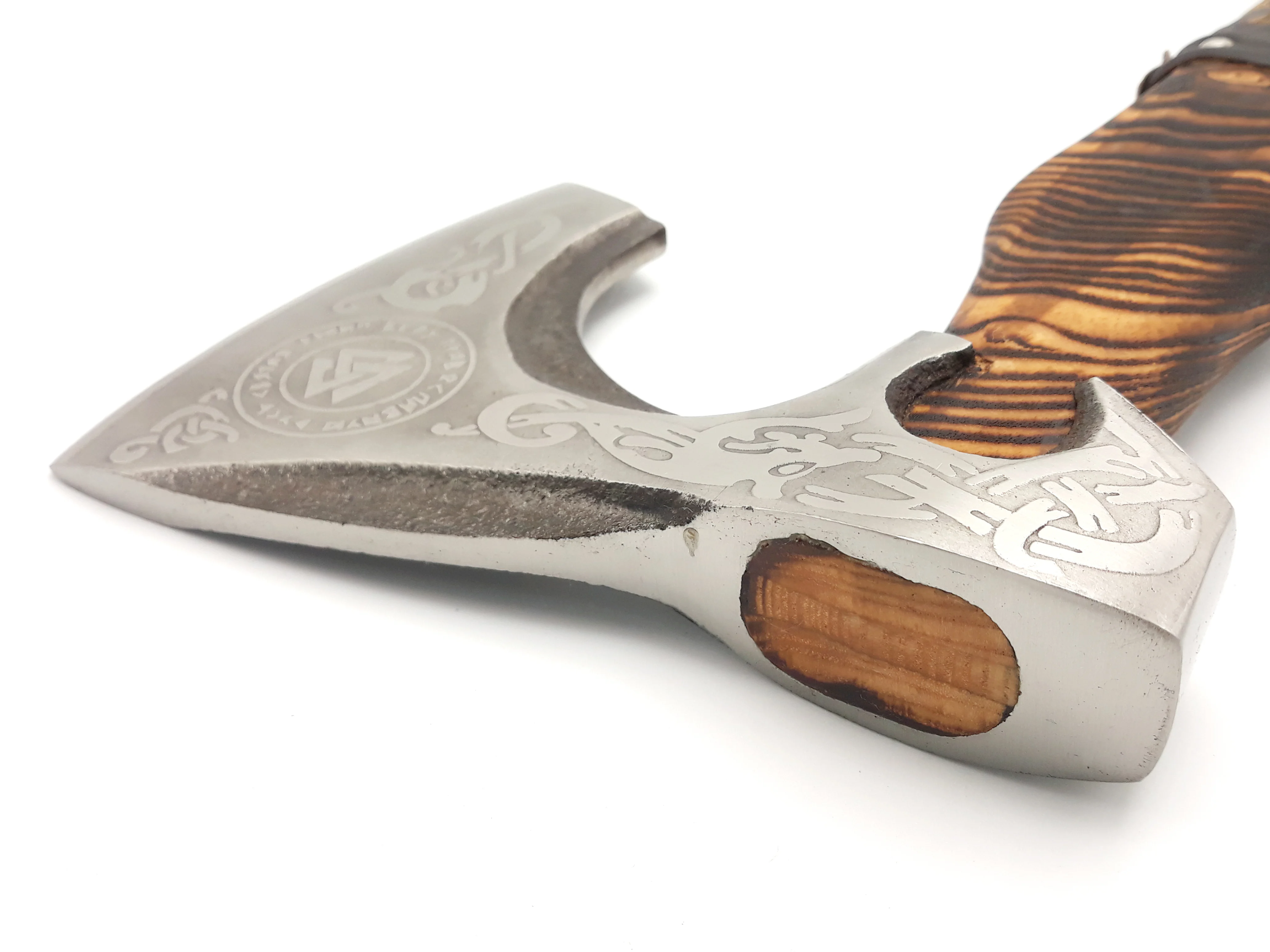 1095 High Carbon Steel Embossed Head Axe