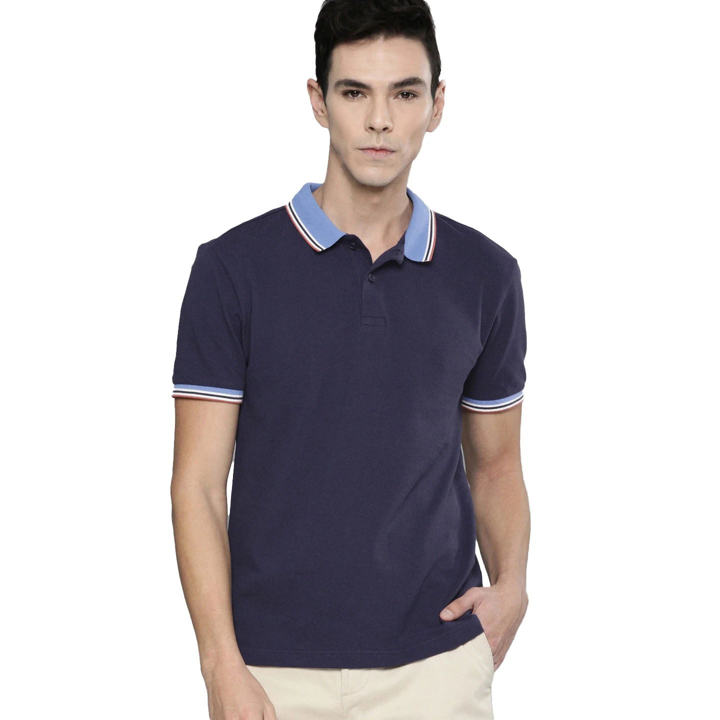 New Top Best Quality Customized logo Printed Regular Fit Soft Material 100% Cotton Polo Shirts