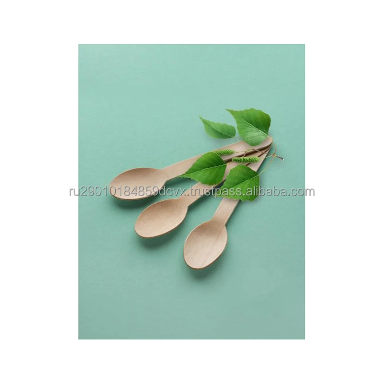 Wholesale wooden disposable spoons environmentally friendly not require special disposal wholesale price