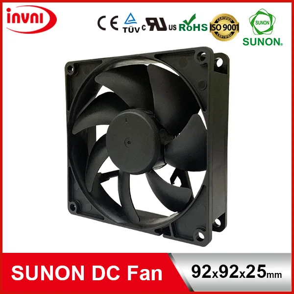 On Sale SUNON 9225 92mm Laptop Axial Flow 12V DC Ventilation Cooling Fan 92x92x25 mm (PF92251B1-0000-S99)