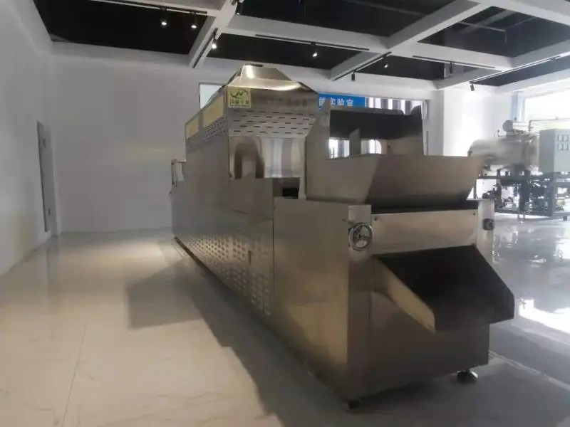 PLC controlled maca root  microwave drying machine for commercial  food dehydration and sterilization