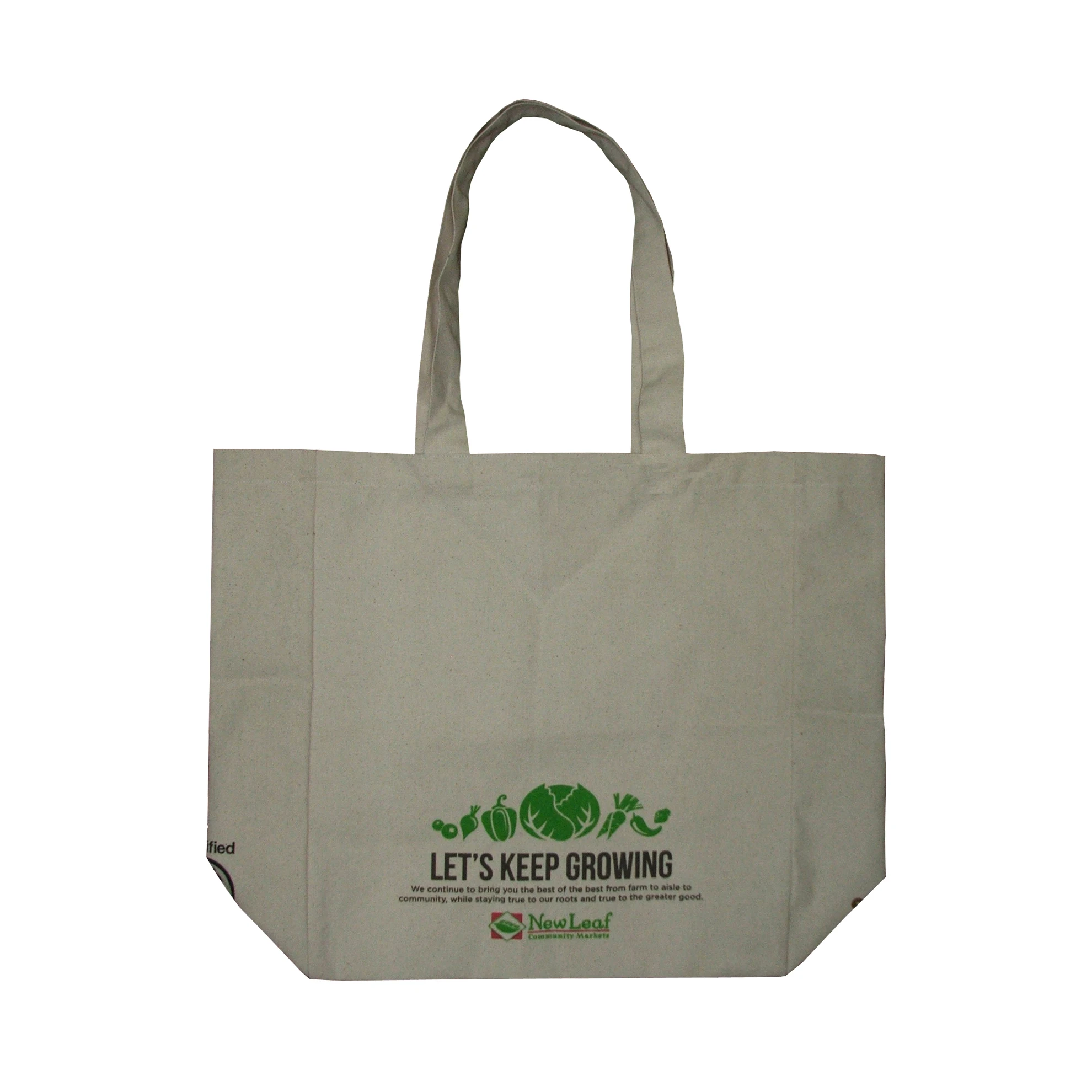 Fairtrade 80 Gsm Natural Printed jumbo Canvas Tote Bag