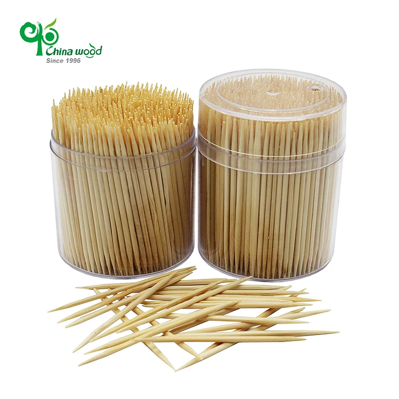 Natural Custom Label Individually Paper Wrapped Color Factory Wholesale Packing Bamboo Toothpick