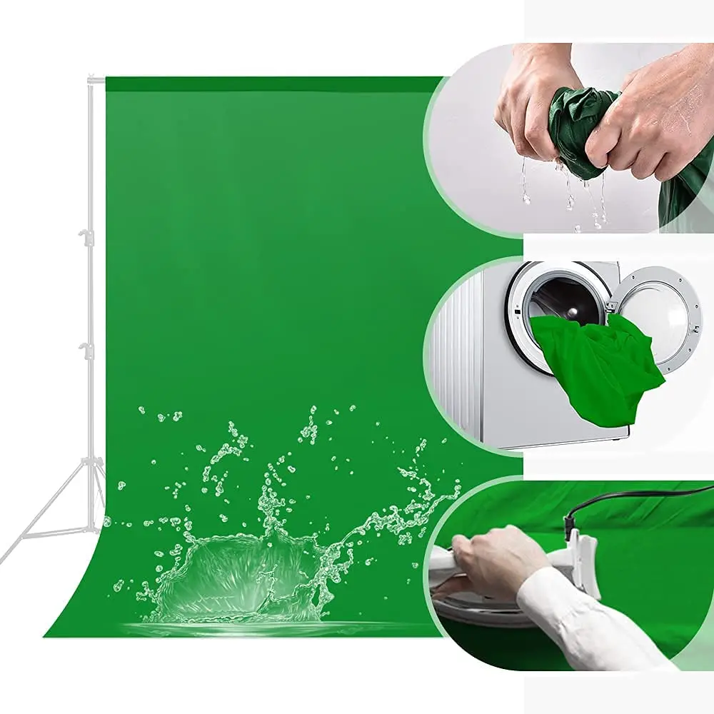 New arrival high quality fabric green screen backdrop customizable Green Screen 8x12 feet