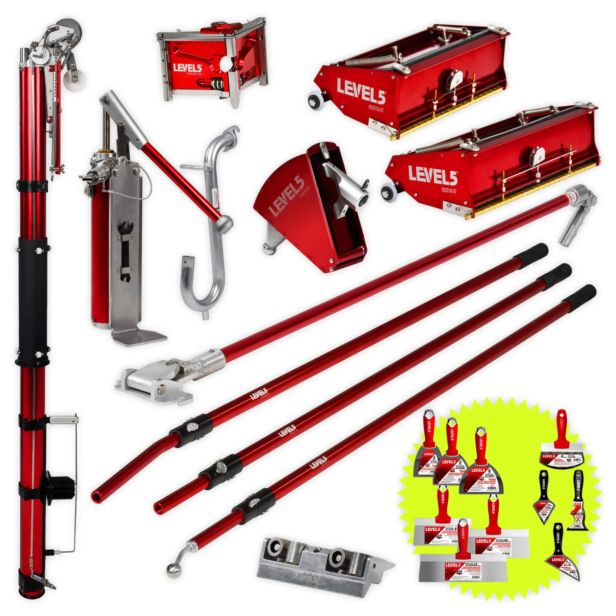 Best selling LEVEL5  Corner Tools | 4-622 | NIB Drywall Taping & Finishing Set w/ Flat Boxes