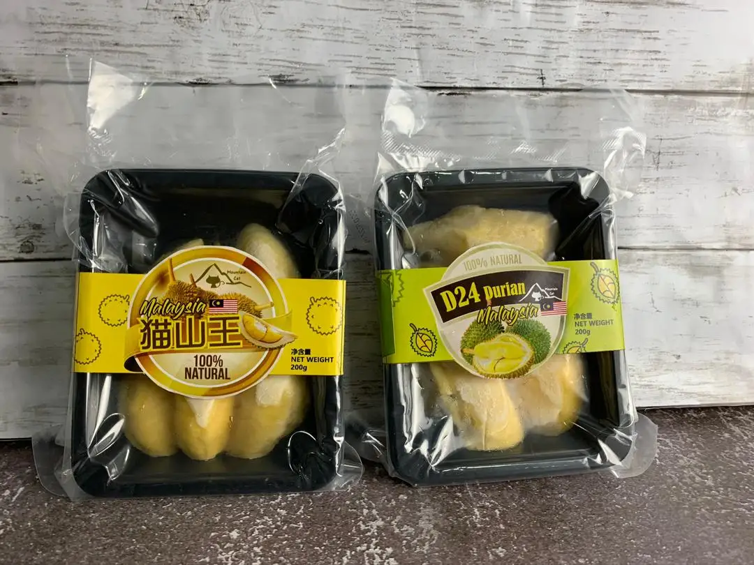 Top Quality Export Black thorn  Tekka Malaysia Pure Durian Fruit Pulp Frozen D160 300g