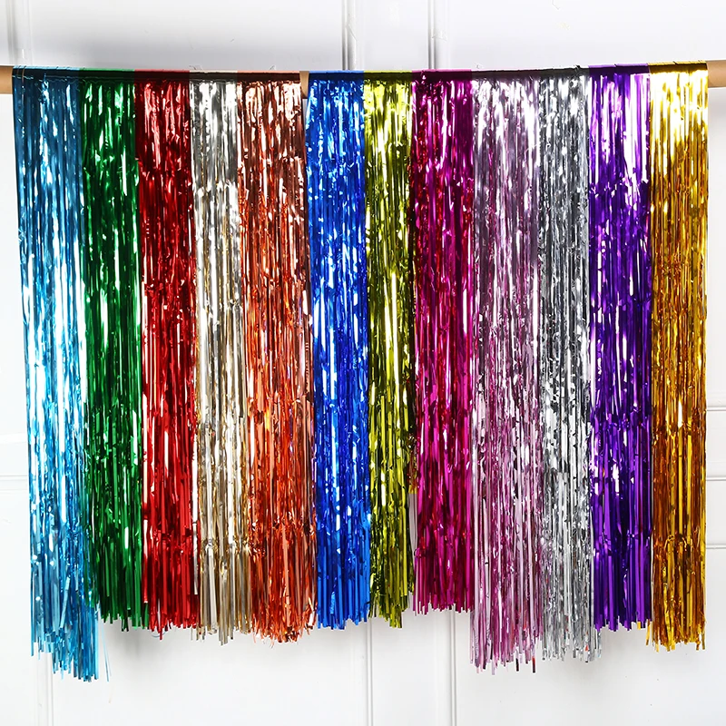 Wedding backdrop tinsel curtain photo booth backdrop foil door curtain birthday sequin backdrop party decorations
