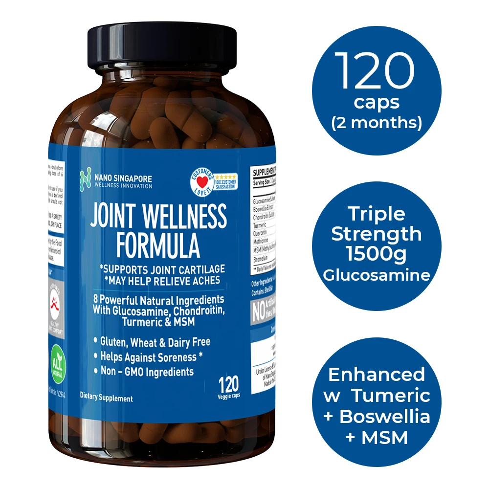 
 GMP сертифицированное оборудование, все натуральные средства для здоровья, добавка для суставов, 1500 мг глюкозамин, хондроитин в капсулах  