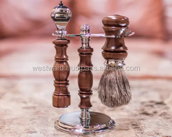 
Top sponsor listing wooden Shaving Set And Chrome Shaving Brush Set Men Classic Traditional Shaving Kit 