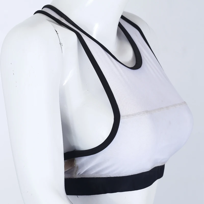Top Wholesale White And Black Custom Made High Quality Quick Dry Sports Bra For Women