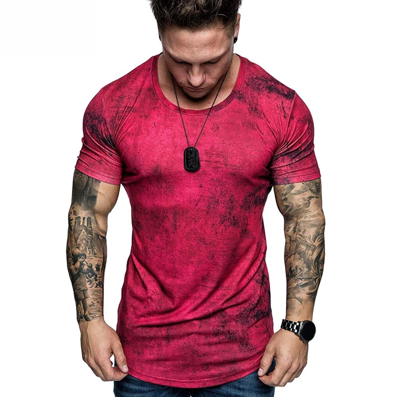 
 OEM Одежда для фитнеса, тренажерного зала, индивидуальный логотип, Мужская бесшовная футболка для тренажерного зала  