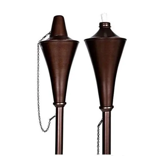 Железная конусная садовая масляная горелка на стойке