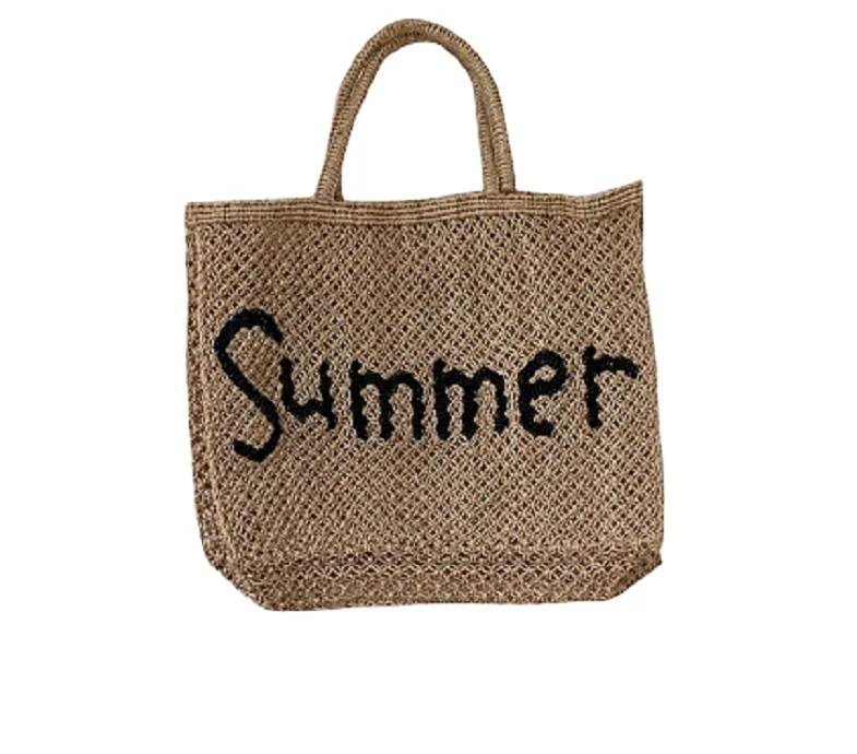 Unique Design Earth-friendly Jute Handmade New Trend Fashion Lady Macrame Pattern Tote Bag