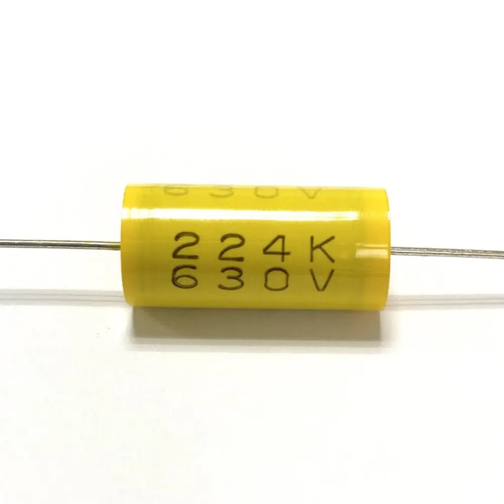 Taiwan Manufacturer high Quality of Axial Metallized Polyester Capacitor for audio capacitor
