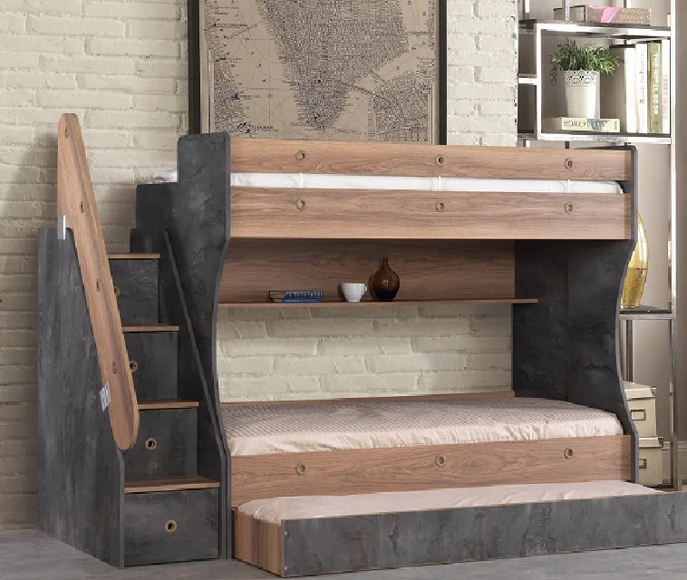 Useful Bunkbed and Adult Bunkbed Home Furniture Home Bed Bedroom Furniture Bunk Bed Carton Box Modern Chipboard E-1