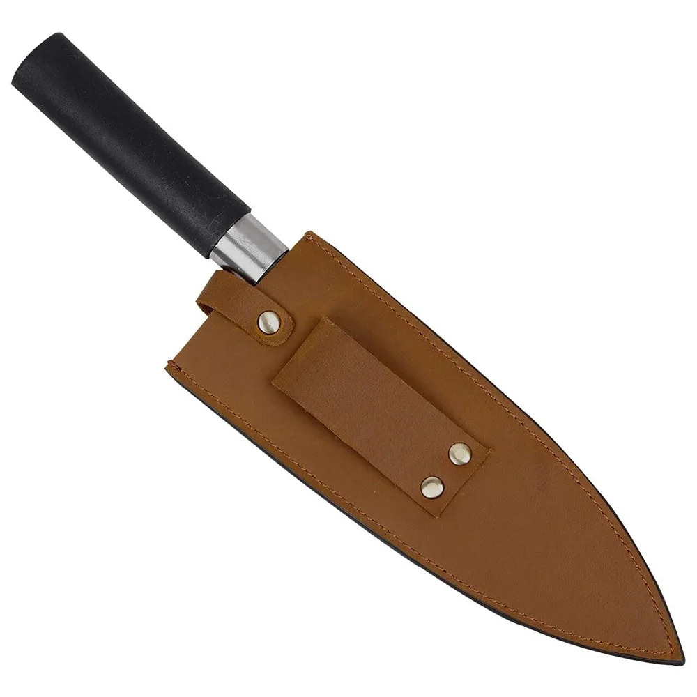 Custom Size Handmade Professional Leather Knife Sheath 8 Inch Chef Knife Guard Heavy Duty Universal Knife Cover or Sleeves