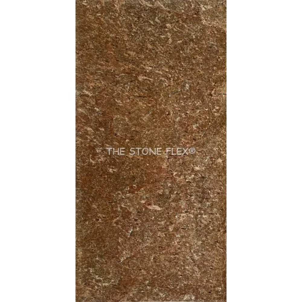 Eco-Friendly Natural Slate Stone Veneer Sheet Flexible Brushed Surface Villa Interior Exterior Wall Decoration Custom Antacid