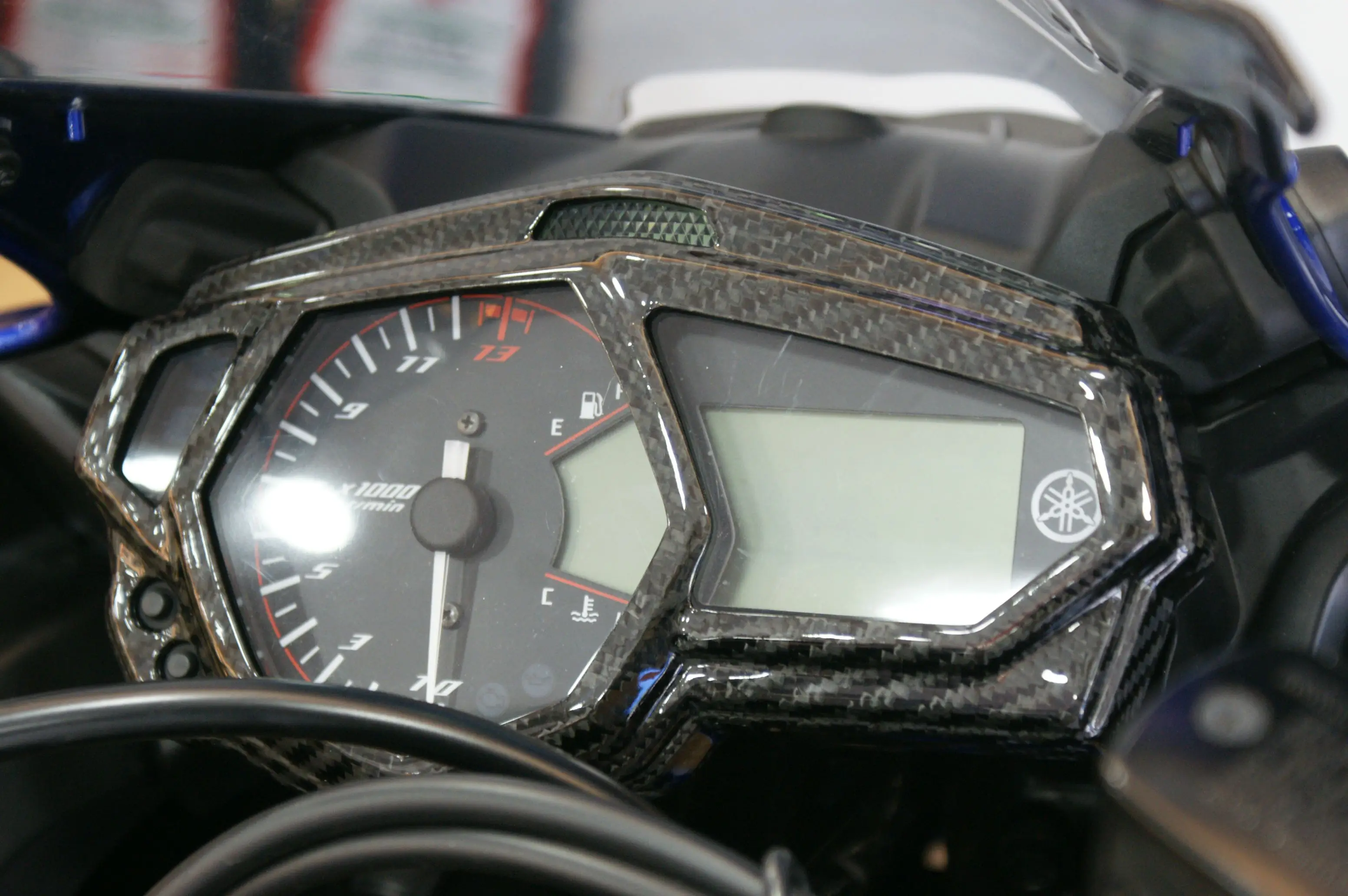 MOS углеродного волокна спидометр крышка для мотоциклу Yamaha YZF-R3 YZF-R25