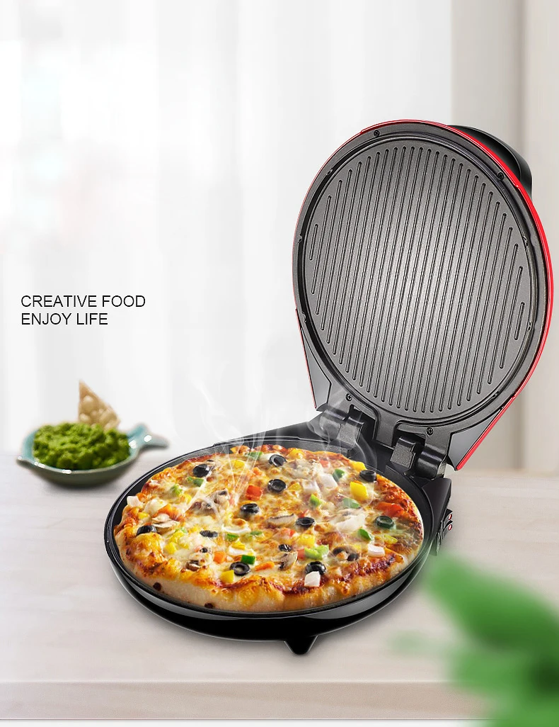 OEM маленькая домашняя итальянская Высококачественная портативная электрическая мини-печь для пиццы из нержавеющей стали
