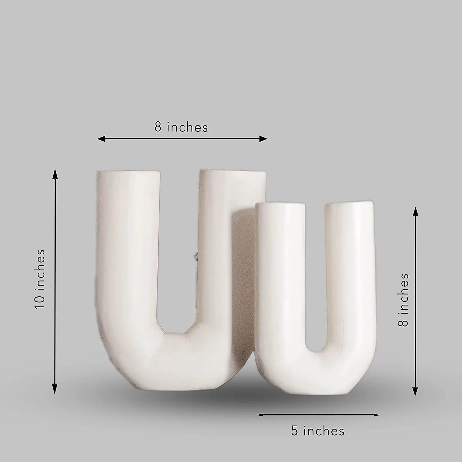 
U shape Flower Vase for Table Decoration indoor Home decor indoor Planter Pot Flower Metal vase for Table Top Decor 