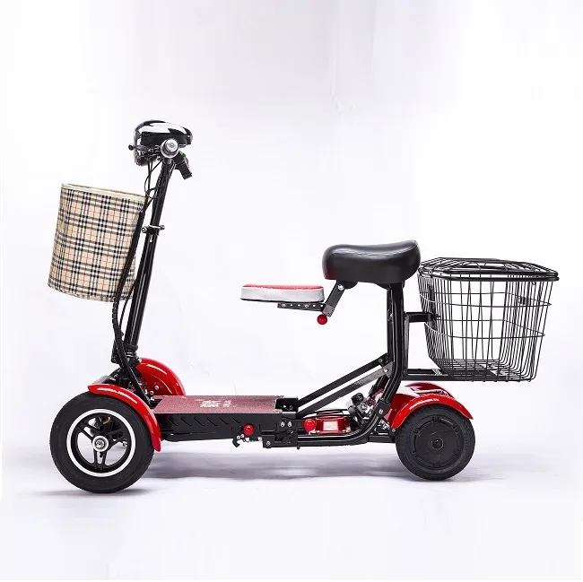 Foldable dual motor mobility electric scooter with seat for kids old people