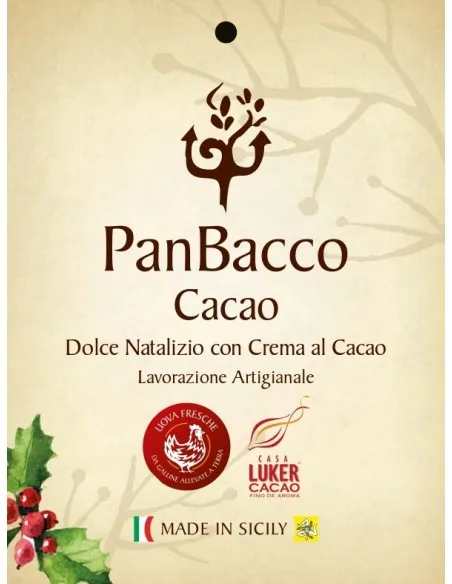  Роскошная пищевая кустарная упаковка Сицилия какао крем Panettone для особого сладкого