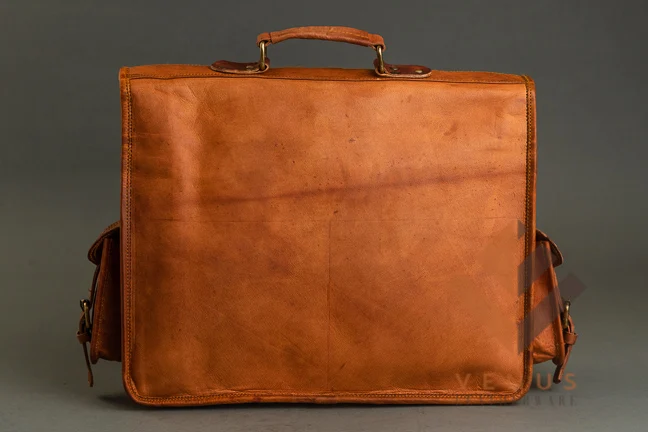 Сумка-мессенджер мужская из натуральной козьей кожи винтажная модная сумочка ручной работы Индии сумка-рюкзак