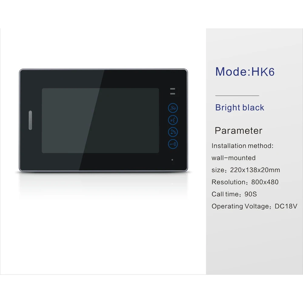 
Best quality in room wifi hd ahd smart analog tuya 7 inch video monitors doorbell intercom, good quality smart intercom 