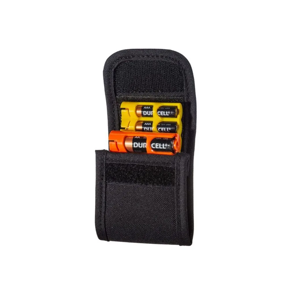 Storacell Large Pouch Caddy Black Case Battery Holder Compact Easy Dispenses Batteries Caddy with One Hand Safety